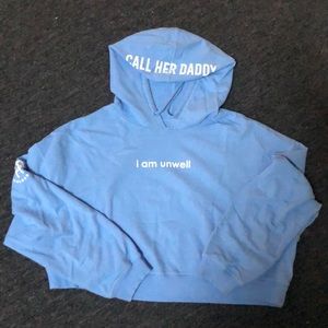 Call Her Daddy cropped sweatshirt